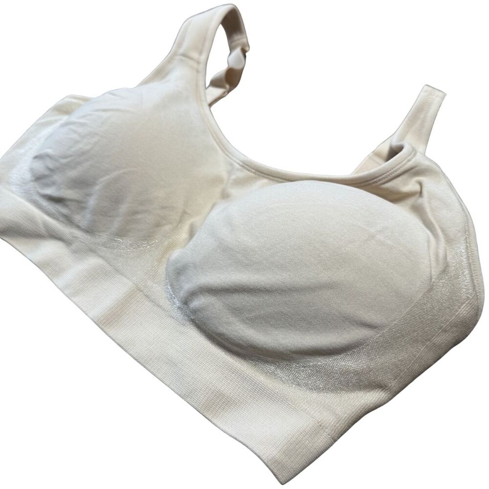 Shapermint TRUEKIND Everyday Comfort Straps Wirefree Shaper Bra Chai NWOT Medium - Picture 2 of 4